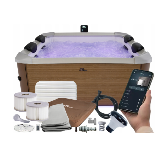 Basen SPA Jacuzi Hydromasaż MSPA Amber AM063W 6 osób
